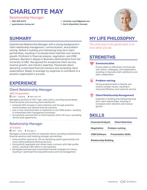 manager resume skills|12 Relationship Manager Resume Examples for 2024 .